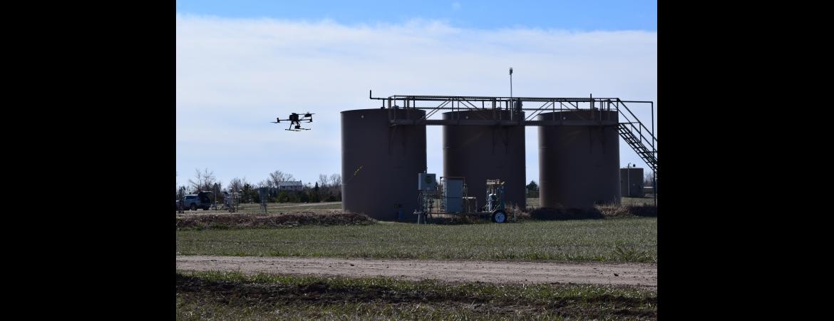 Multi-rotor sUAS technology used to measure methane at METEC