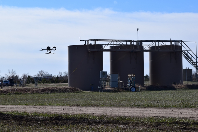 Multi-rotor sUAS technology used to measure methane at METEC